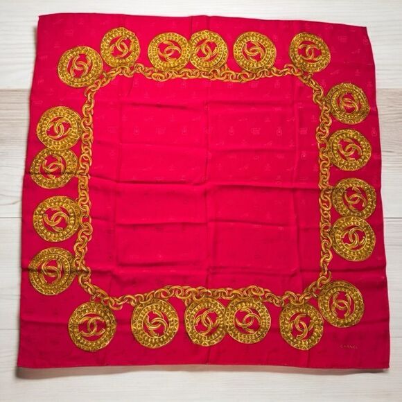 Chanel Silk Scarf - Picture 1 of 6
